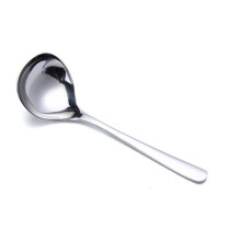 2Pcs 304 Stainless Steel Soup Spoon Deepen Thickened Large Capacity Tablespoon Kitchen Cooking Tool for Sauce, Broth, Gravy