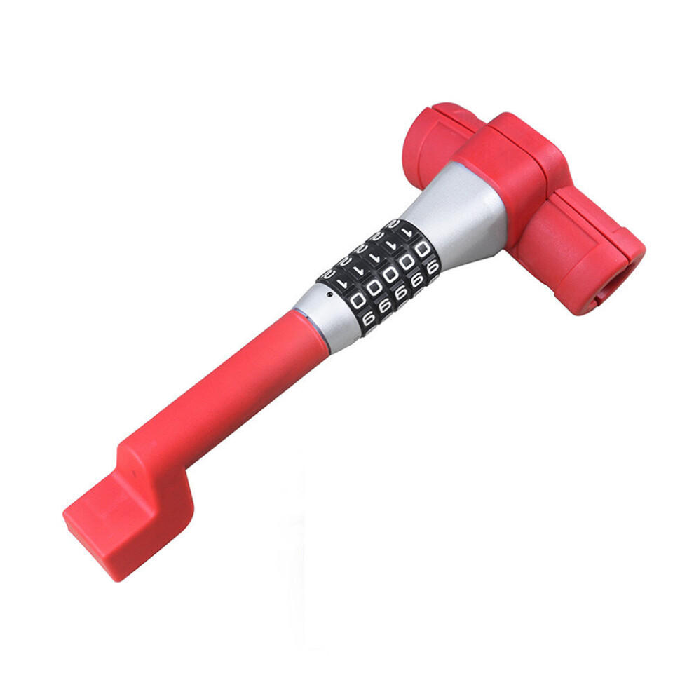 T Type 5 Coded Steering Wheel Lock Universal Anti Theft Locking Device Resetable Password Keyless Car Locks 775821399519