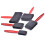 5pcs/set Black+red Foam Brush Plastic Handle Sponge Brush Art Craft Painting Brush 5 sizes Drawing Tool Tool Art Supplies 2