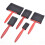 5pcs/set Black+red Foam Brush Plastic Handle Sponge Brush Art Craft Painting Brush 5 sizes Drawing Tool Tool Art Supplies 1