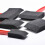 5pcs/set Black+red Foam Brush Plastic Handle Sponge Brush Art Craft Painting Brush 5 sizes Drawing Tool Tool Art Supplies 3