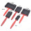5pcs/set Black+red Foam Brush Plastic Handle Sponge Brush Art Craft Painting Brush 5 sizes Drawing Tool Tool Art Supplies 4