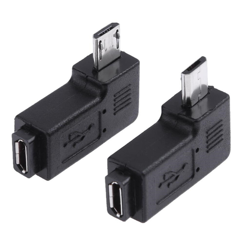 Micro Adapter Usb 90 Degree Micro Usb Female To Micro Usb Male Adapter Connector 90 Degree Left+Right Angle Adapter 701942845413