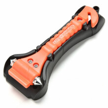 3PCS Mini Car Safety Hammer Life Saving Escape Emergency Hammer Seat Belt Cutter Window Glass Breaker Outdoor Rescue Red Hammer
