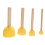 4Pcs/set Kid Sponge Paint Brush Original Wooden Handle Painting Graffiti Early Toy Children DIY Art Supplies Gifts 5