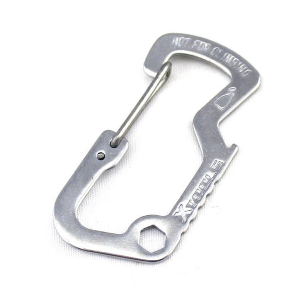 3Pcs Bottle Opener Cap Survival Multi Tools Carabiner Key Chain Keyring Travel Bottle Opener Cap 701942928925