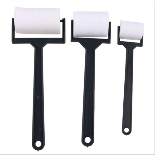 3pcs/set Foam White Sponge Brush  Painting Roller Brush Kids Craft Tool Drawing Toys Painting Supplies School Home Decor Tools