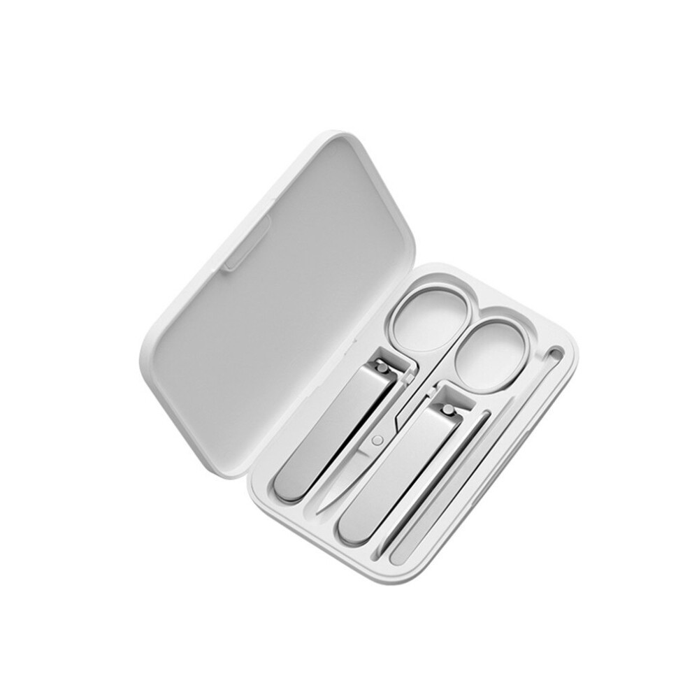 Chaochuang Nail Clipper Set 5Pcs Portable Fingernail Toenail Manicure Pedicure Magnetic Absorption Stainless Steel