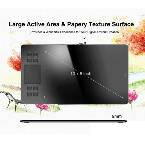 A50 Graphics Drawing Tablet with 8192 Pressure Sensitivity(Battery-Free Passive Pen) Digital Tablet Computer Peripherals 2
