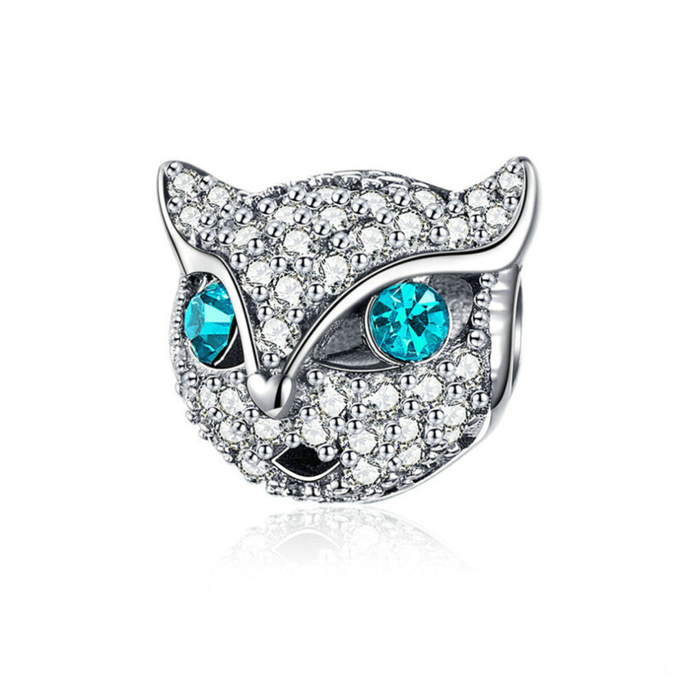 Photos - Pendant / Choker Necklace Silver plating Kitten Cat Fox Shape Charms Beads Fit Bracelet Jewelry