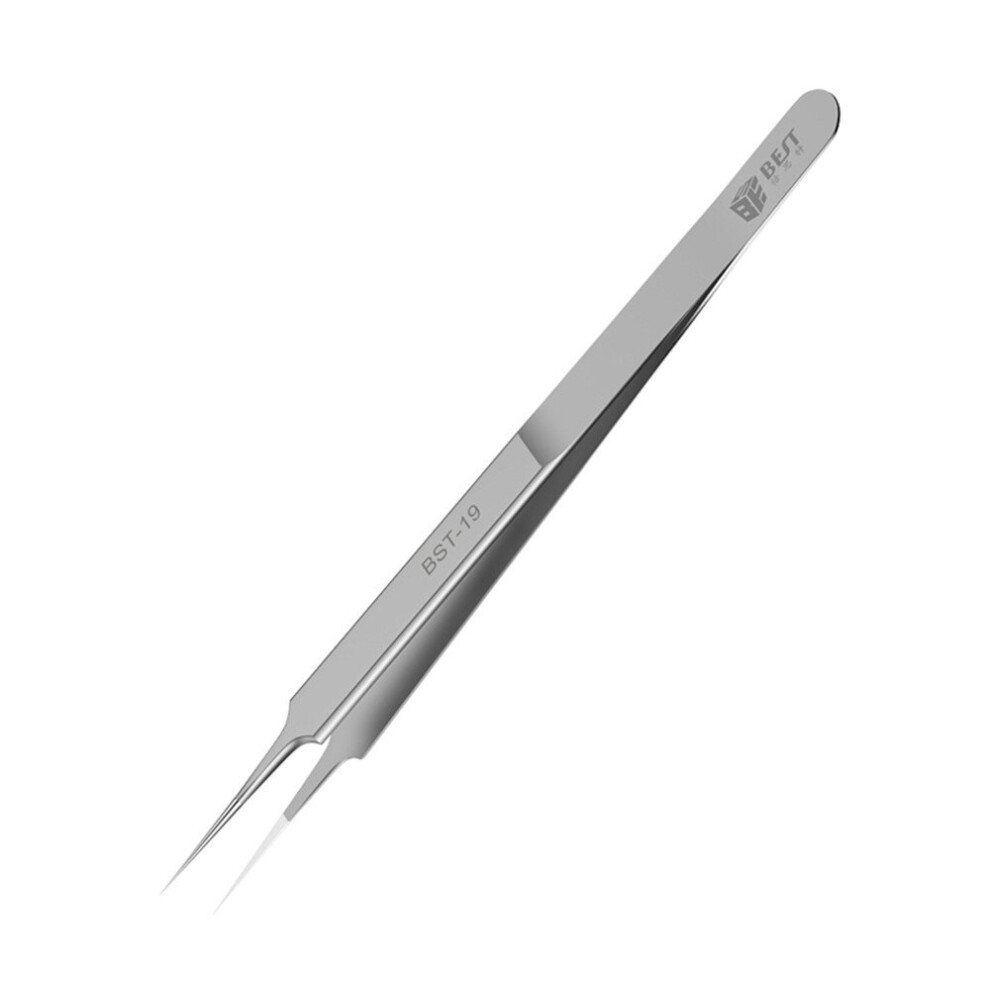 Chaochuang High Precision Jump Tweezer Stainless Steel Straight Sharp Point Precise Fingerprint Fly Line Picker Tweezers