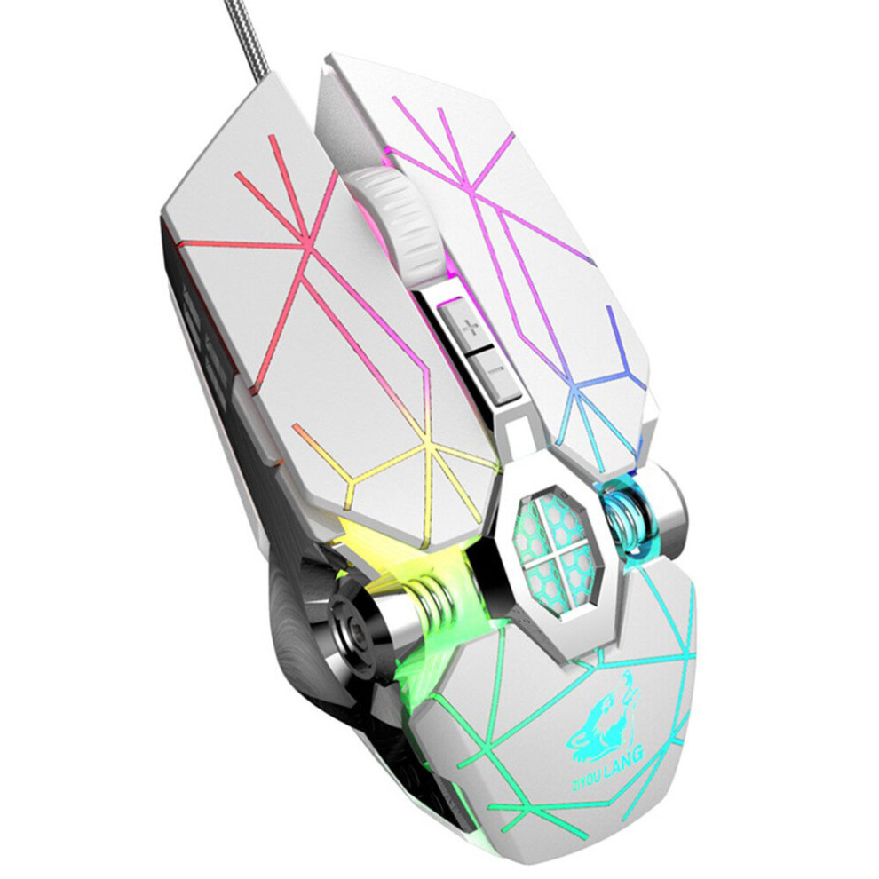 V8 Usb Wired Gaming Mouse 4 Gears 3200Dpi Adjustable 7 Buttons Rgb Backlight Optical Computer Mice Professional Gamer Mouse 701942840852