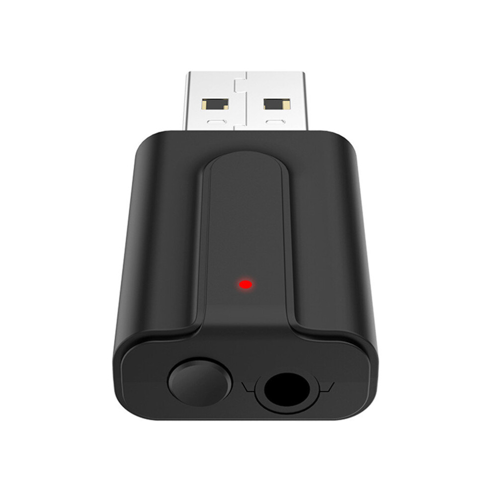 Usb Bluetooth 5.0 Dongle Adapter 3.5Mm Aux For Pc Computer Speaker Wireless Bluetooth Music Audio Receiver Transmitter 701942836350