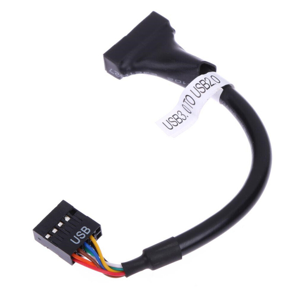 Usb 3.0 20 Pin Male To Usb 2.0 9 Pin Motherboard Female Cable For Floppy Drive Panel Motherboard Header Adapter Cord 701942843846