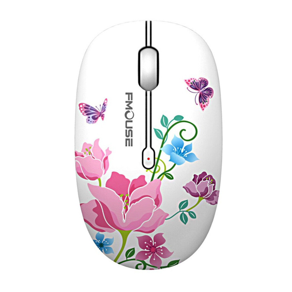 2.4G Wireless Mouse Super Quiet Exquisite Appearance 1600Dpi Laptop Notebook Computer Wireless Optical Mouse Battery 1600 701942840869