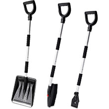 3 In 1 Snow Removal Shovel Kit Foldable Car Glass Snow Removal Shovel For Car Camping Outdoor Portable Emergency Snow Removal