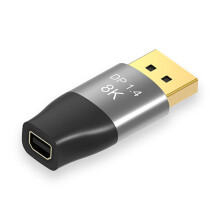 8K 60Hz Mini DP to DP Adapter 4K 144Hz Bi-Directional DisplayPort Male to Mini DisplayPort Female Converter for Computer PC Moni