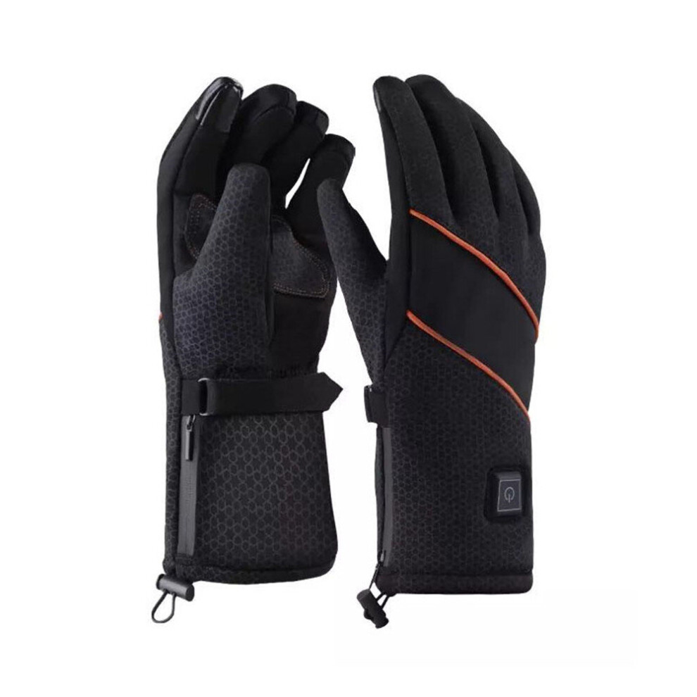 Electric Battery Heated Gloves Winter Skiing Motorcycle Gloves Unisex Gloves Warmer Touchscreen For Outdoor Black 777178629035