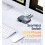 USB 3.0 KVM Switch Selector 2 Port PCs Share 4 USB Devices Hub Keyboard Mouse U Disk Printer for Computer PC Laptop 4