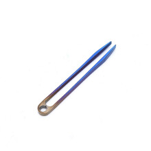 Titanium Camping Tweezer Clamp Pick Up Pocket Outdoor Travel Clip Mini Tool