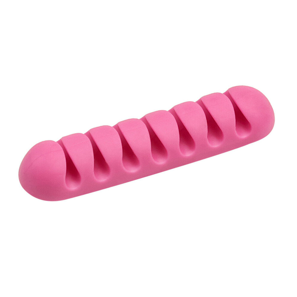 7Holes Silicone Cable Winder Usb Cable Organizer Wire Winder Cable Management Clips For Mouse Headphone Earphone Cable Holder 701942852923