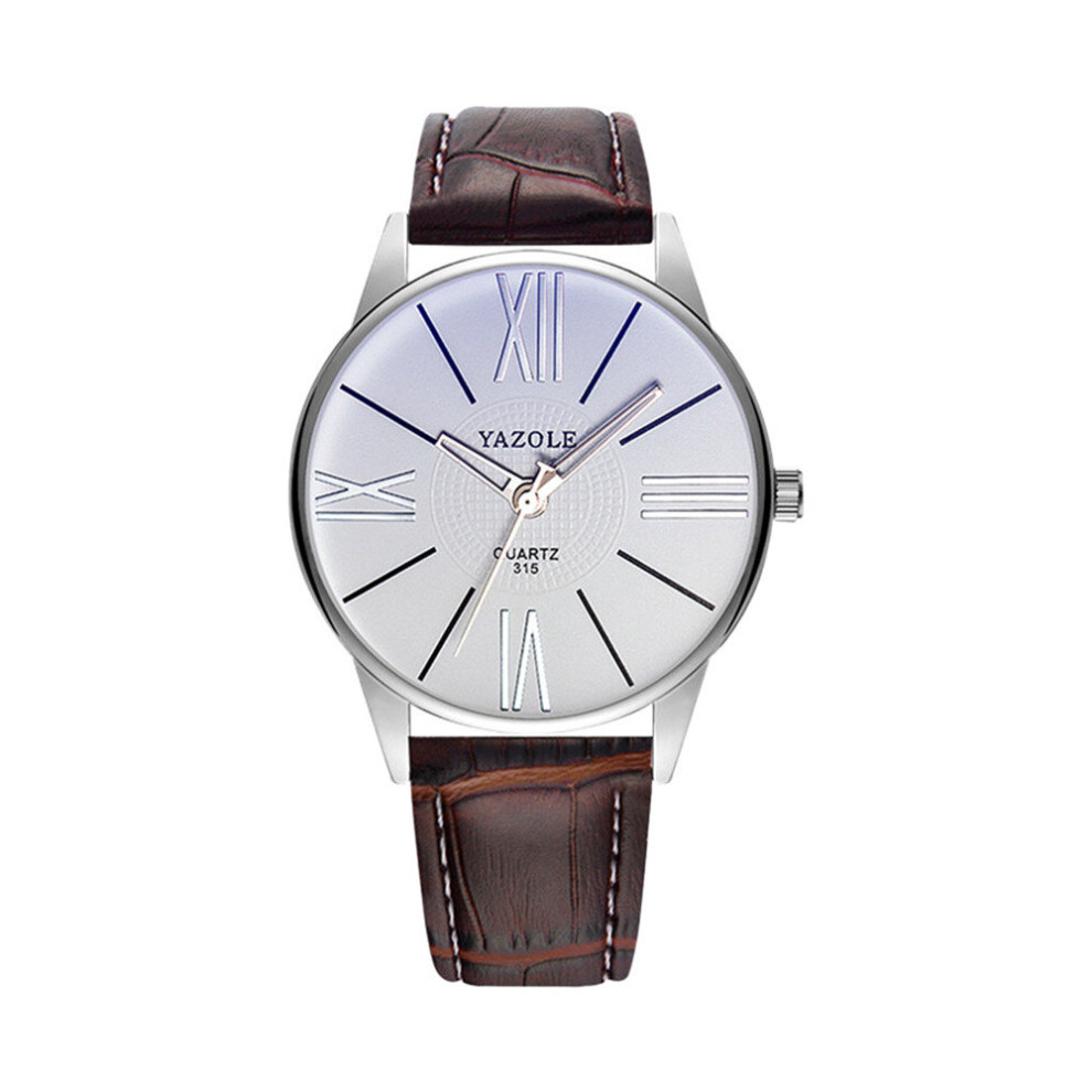 Minimalist Men's Fashion Ultra Thin Watch Men's Business Belt Quartz Watch