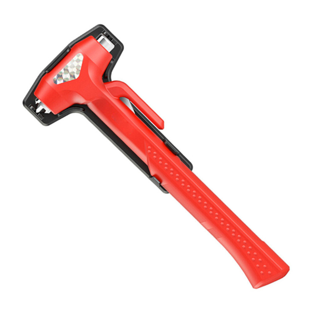 Carbon Steel Car Safety Life Hammer Auto Emergency Escape Rescue Tool Window Glass Breaker Seatbelt Cutter Red 775821398871