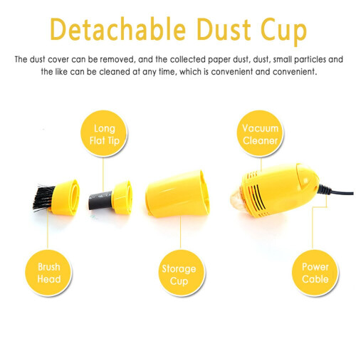 USB Vacuum Cleaner Mini Computer USB Keyboard Brush Computer Vacuum Cleaning Kit Tool Remove Dust Brush For Laptop PC 2