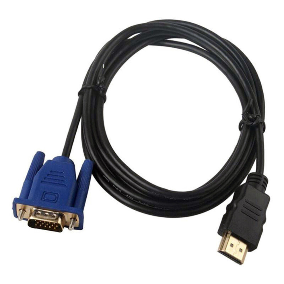Hdmi To Vga D-Sub Male Cable Wire Video Adapter Cable Lead For Dvd Lcd Tv Hdtv Pc Computer Monitor Projector Hdmi Vga Cable 701942844140