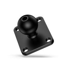 Aluminum Square Mounting Base w/ 1 inch ( 25mm ) Bubber ball compatible Mounts
