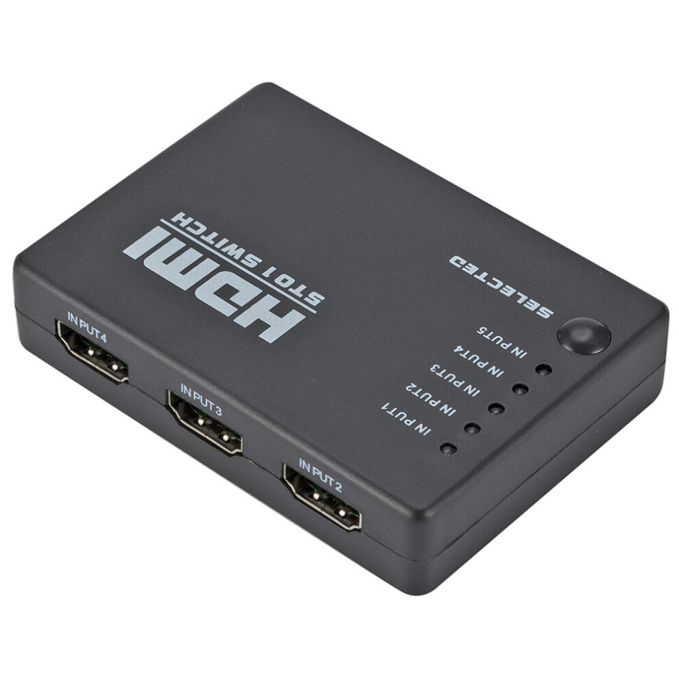 5 In 1 Out 5 Port Video Hdmi Switch Selector Hdmi 5 In 1 Out Switch Box Splitter Hub & Ir Remote 1080P For Hdtv Ps3 Dvd 701942858130