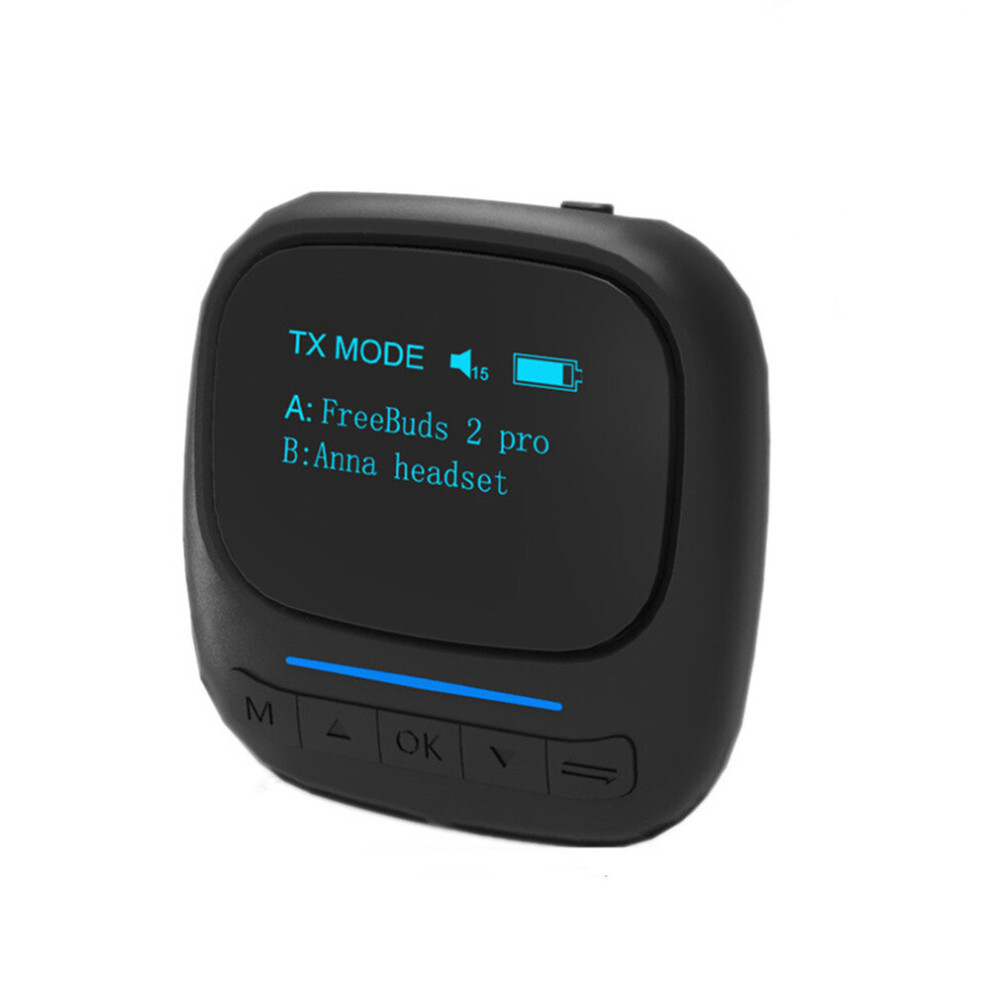 Aptx Ll Aac Bluetooth 5.0 Audio Transmitter Receiver Led Display 3.5Mm Aux Rca Usb Dongle Wireless Adapter For Tv Car Pc Speaker 701942836589