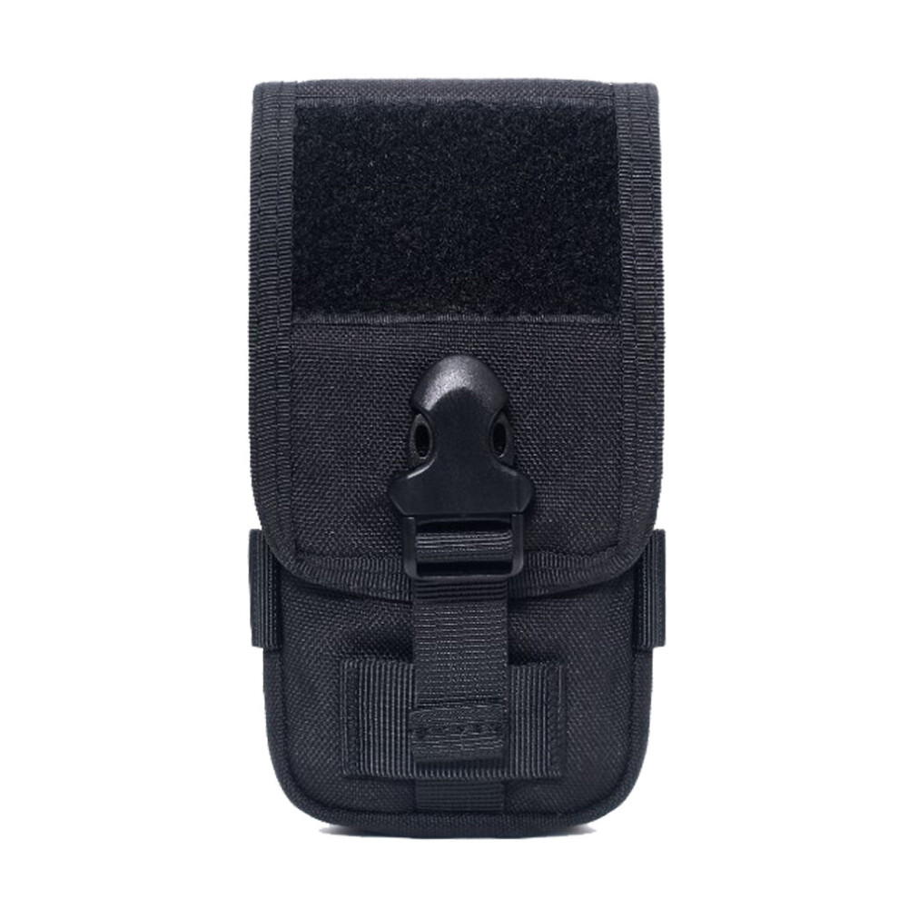 1000D Tactical Double Layer Phone Pouch Military Molle System Uility Edc Gadget Bag Smartphone Holder Bag With Belt Loop Hook Black 775821387141