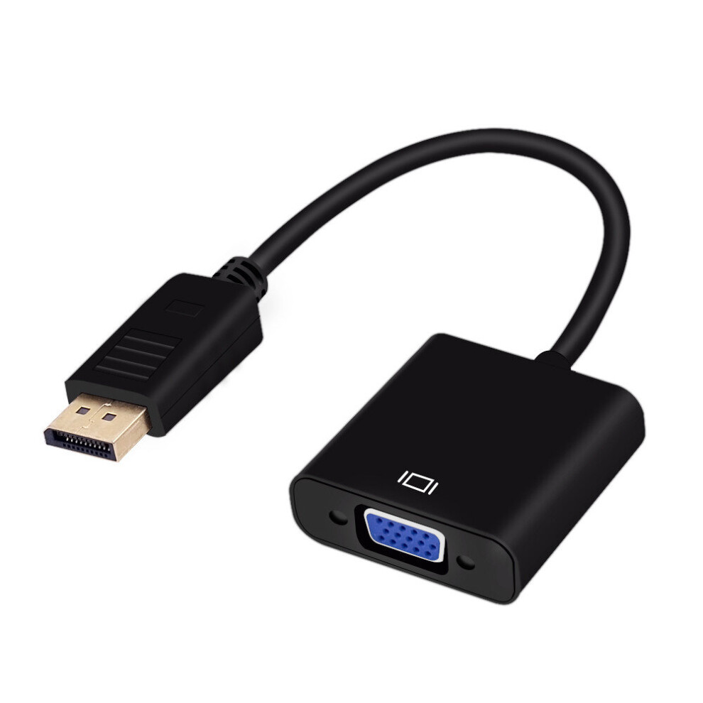 Displayport Display Port Dp To Vga Female Adapter Cable Converter For Pc Computer Laptop Hdtv Monitor Projector 701942855207
