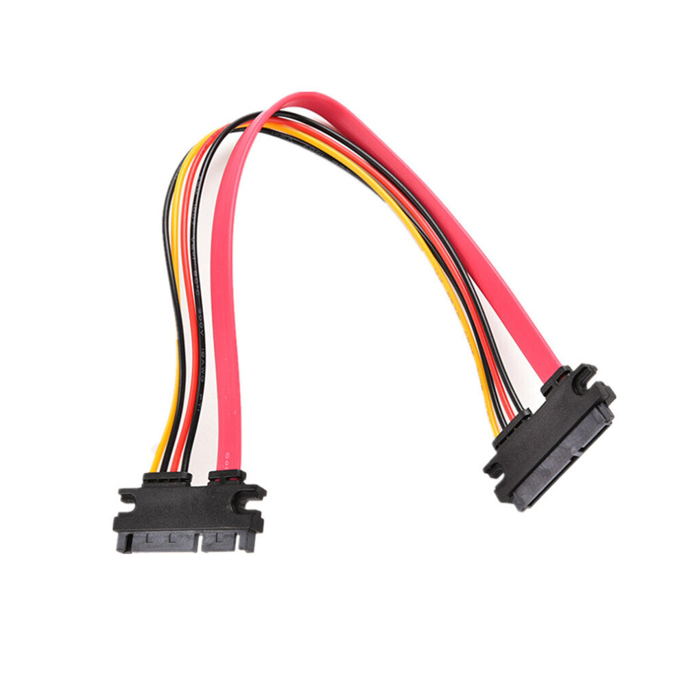 30Cm 22Pin Sata Cable Male To Female 7+15 Pin Serial Ata Sata Data Power Combo Extension Cable Connector Conterver 701942844669