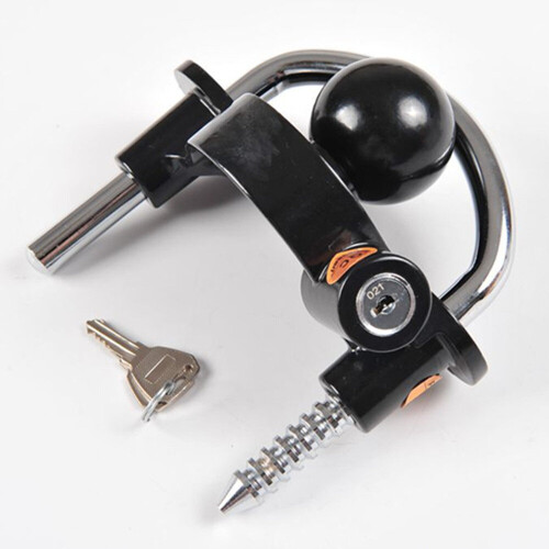 Universal Trailer Coupler Lock, Adjustable Storage Security Store Lock Kit 2