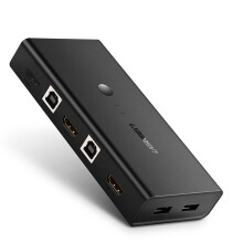HDMI KVM Switch 2 Port 4K USB Switch KVM VGA Switcher Splitter Box for Sharing Printer Keyboard Mouse KVM Switch HDMI VGA