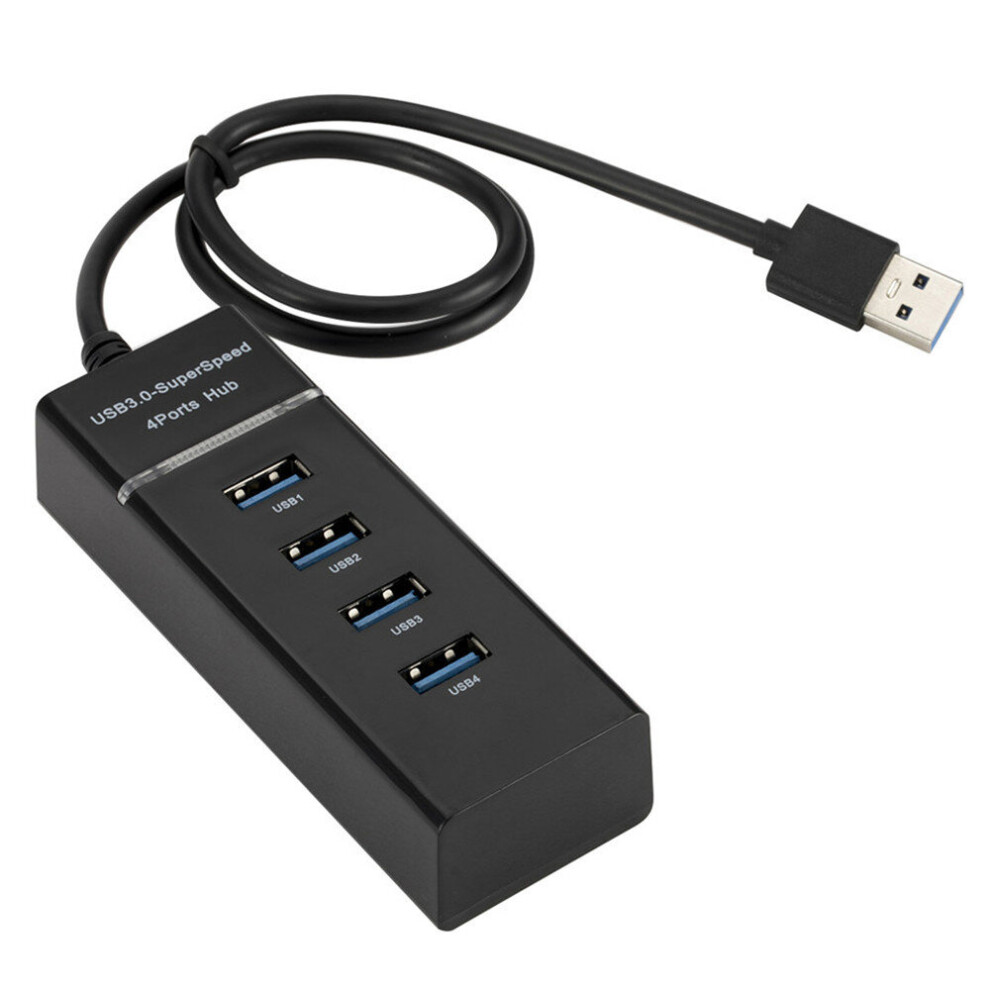 4 Ports High Speed Hub High-Speed 4 Port Usb 3.0 Multi Hub Splitter Expansion For Desktop Pc Laptop Adapter Usb 3.0 Hub 777178716674
