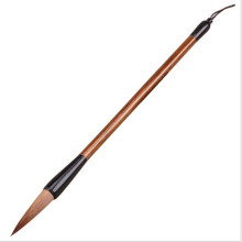 Wooden Faux Wolf Hair Writing Brush Chinese Calligraphy Painting Learning Supply