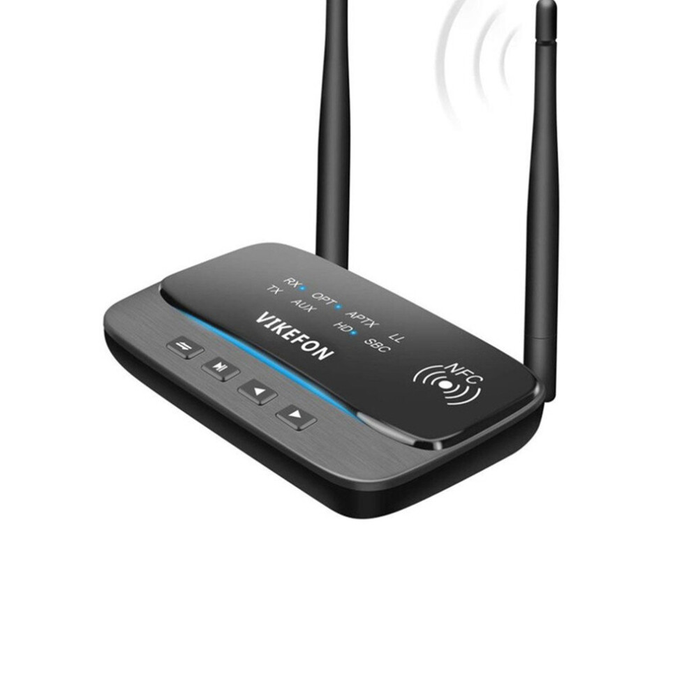 80M Nfc Aptx Ll Hd Bluetooth 5.0 Audio Transmitter Receiver Spdif 3.5Mm Aux Rca Wireless Adapter For Car Tv Pc Pair 2 Headphones 777178625860