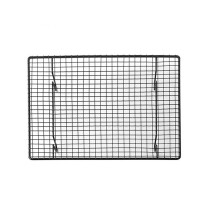 2Pcs Black Non-stick Cake Cooling Rack Stainless Steel Wire Grid BBQ Cooling Rack Cake Baking Tools Pastry Tools Kitchen Gadgets