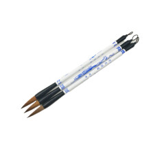 Chinese Writing Brush Blue White Porcelain Pattern Brush Chinese Calligraphy Watercolor Painting Brush Multiple Hairs