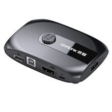 2 Ports DP KVM Switch Displayport with Extender 4K60 USB Share Monitor Printer Keyboard Mouse for 2 pc computers laptops