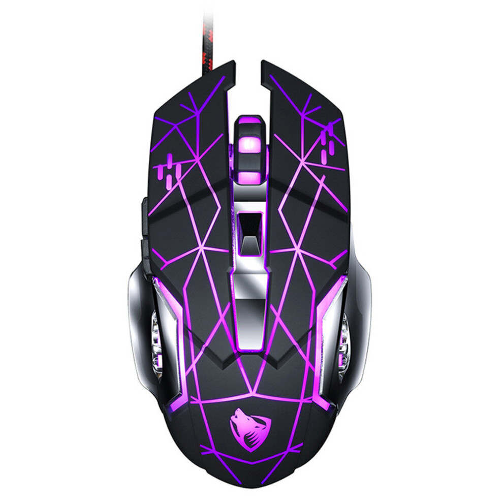 Wired Gaming Mouse Usb Optical Gamer Mouse Ergonomic Mice 6 Buttons 3200Dpi Computer Programmable Mouse For Pc Laptop Desktop 701942841576
