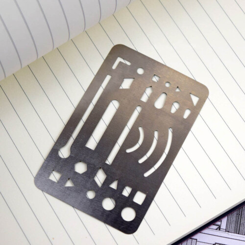 7pcs Creative Erasing Template Precise Stainless Steel Erasing Shield Craft Drawing Drafting Tool Erasing School Home Enterprise 1
