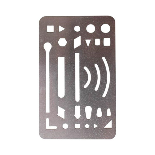 7pcs Creative Erasing Template Precise Stainless Steel Erasing Shield Craft Drawing Drafting Tool Erasing School Home Enterprise