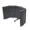 Microphone Isolation Shield 5-Panel Wind Screen Foldable 3/8" and 5/8" Threaded High Density Absorbing Foam for Recording Studio 1