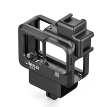 G9-4 Action Vlog Camera Cage Plastic Protective Housing with Dual Cold Shoe Mount for GoPro Hero 9