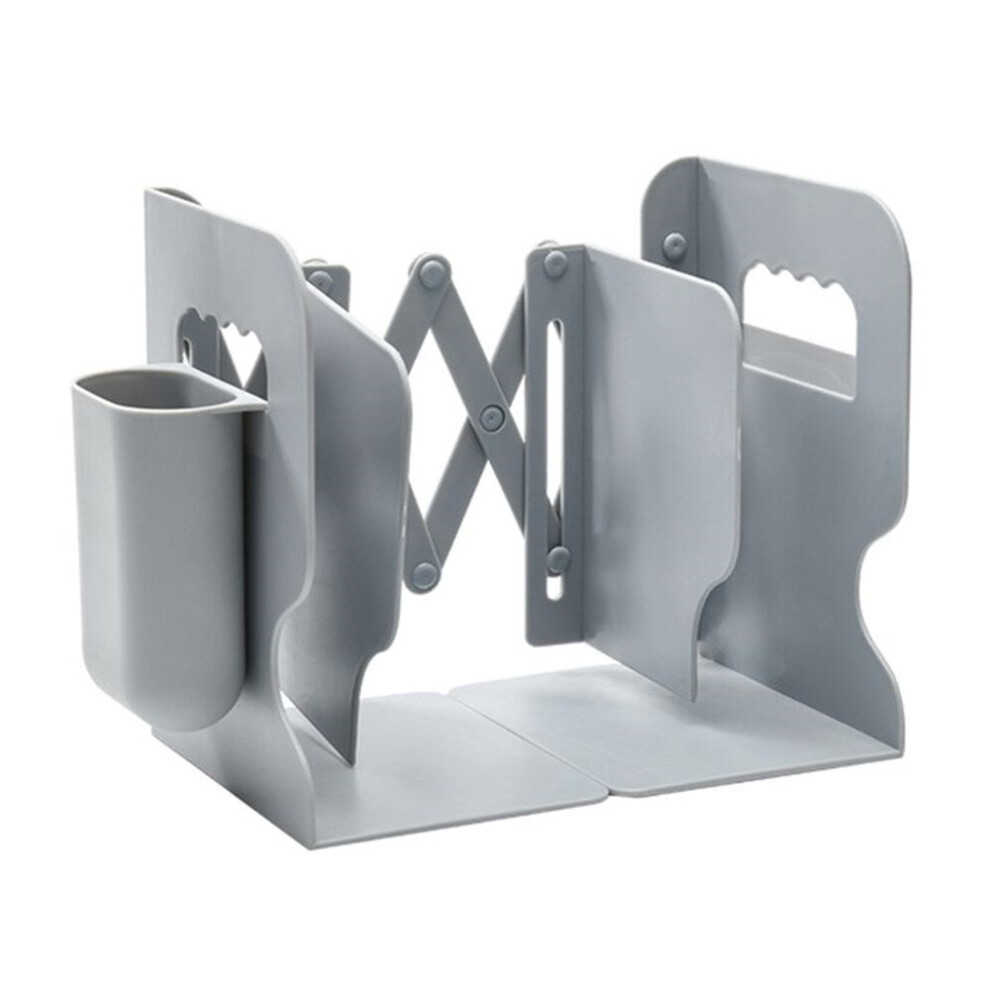 Photos - Other Furniture 2 IN 1 Adjustable Book Holder Bookends with Pen Holder Students Desk Magazine File Holder Organizer