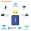 600Mbps USB Bluetooth Dongle Adapter 4.2 for PC Computer Speaker Wireless Mouse Bluetooth Music Audio 5G Receiver Transmitter 3